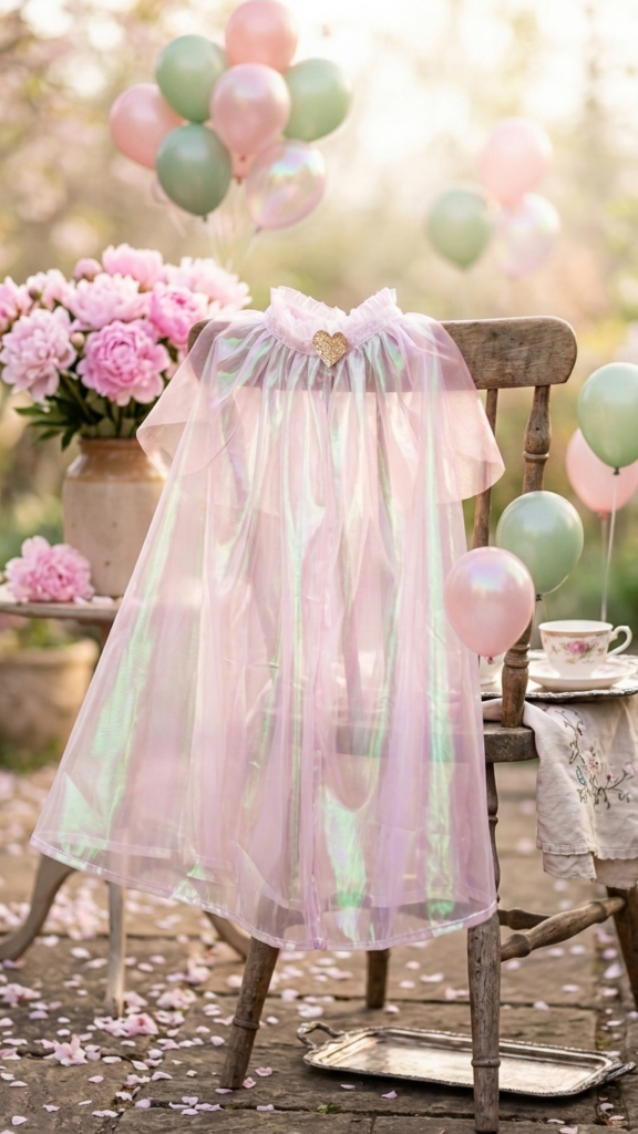 Capa Fantasia Organza Sobreposiçao Tule